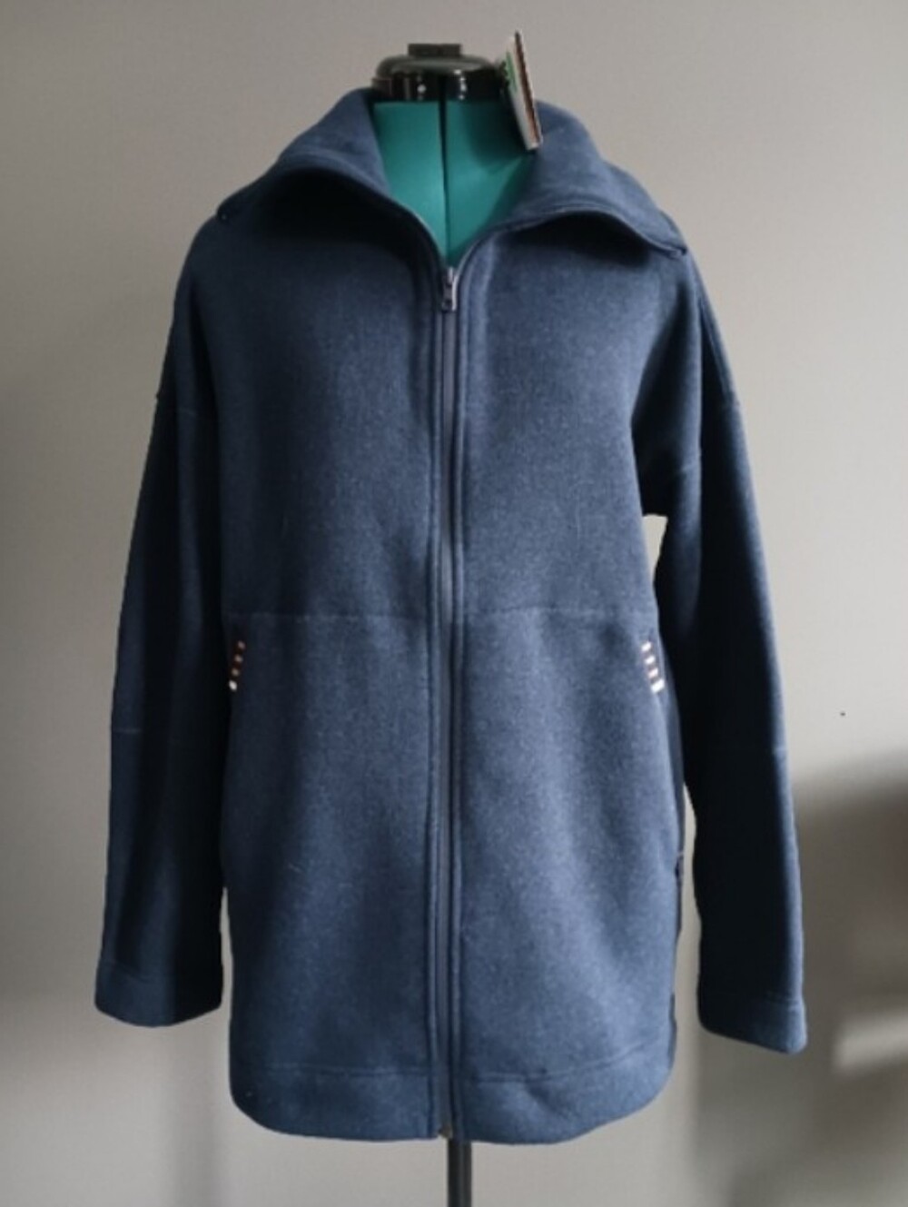 NWT Stio Navy Full-Zip Fleece Sweatshirt  Jacket Size S